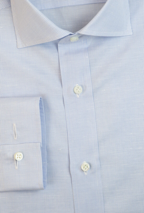 CAMICIA BASTONCINO LINO COTONE - immagine 2